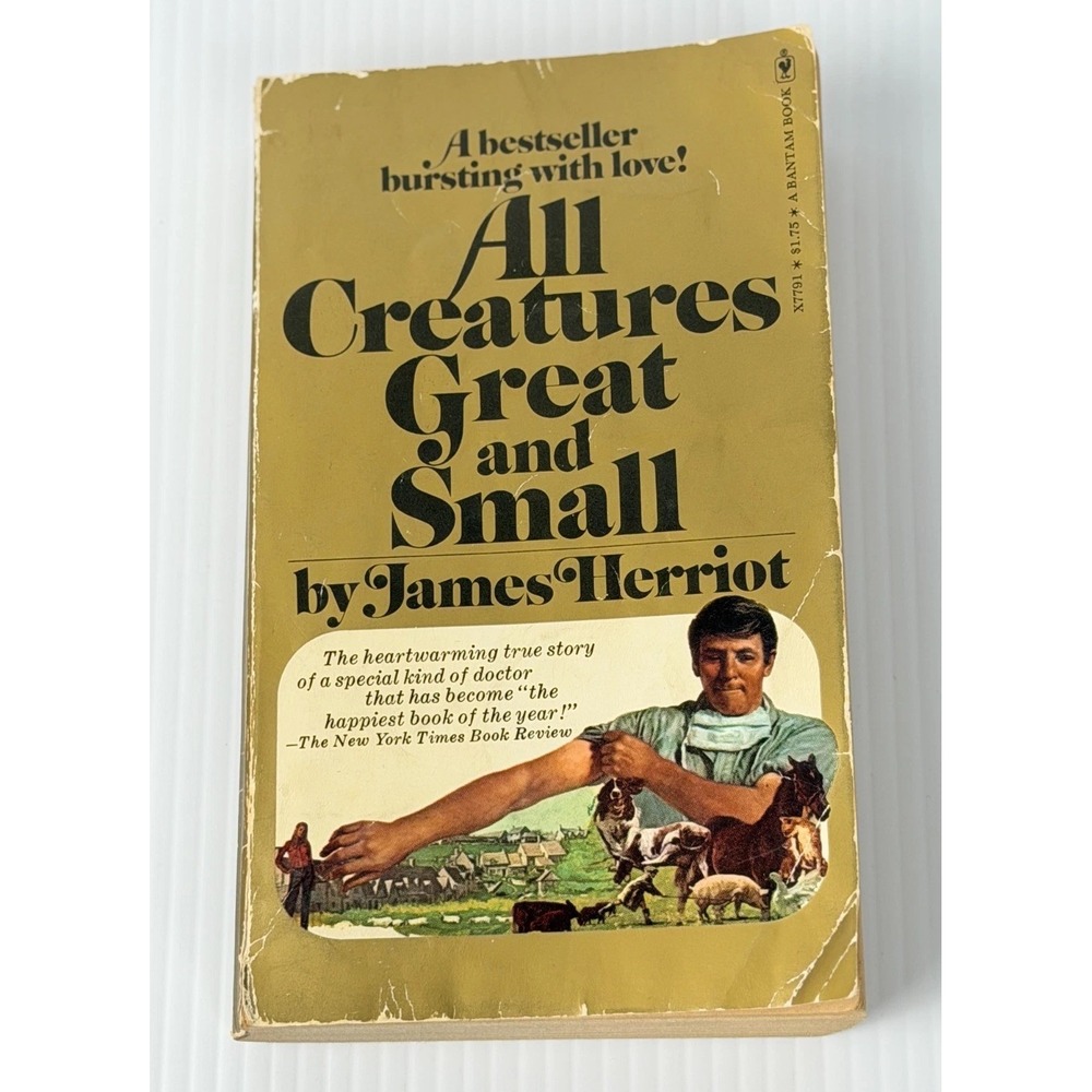 All Creatures Great and Small James Herriot 1973 Bantam Paperback Vintage